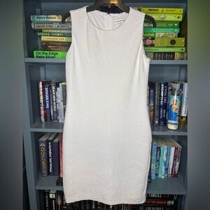 Calvin Klein Textured White Mini Dress